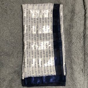 Paris France silk scarf